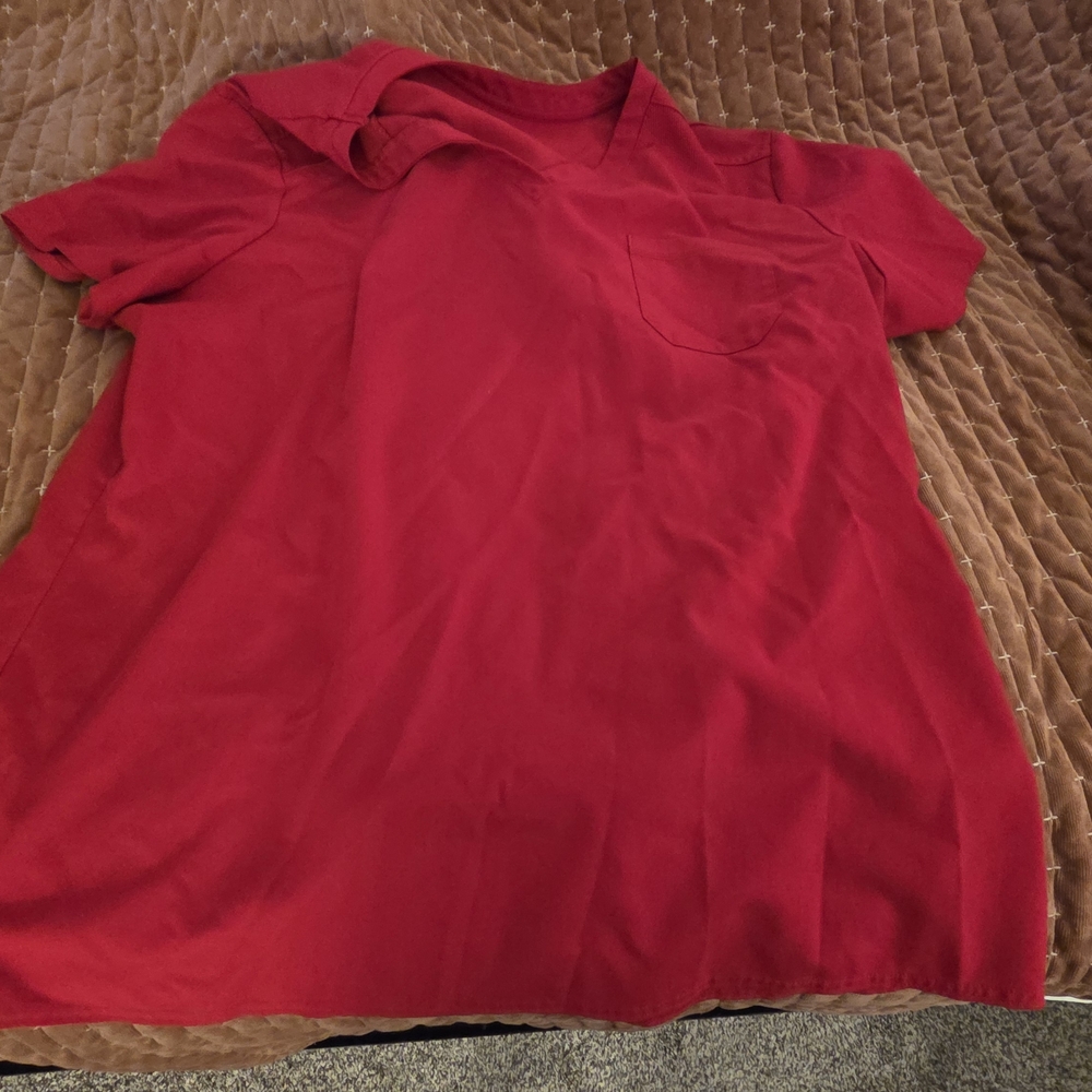 Red MED COUTURE Scrub Set